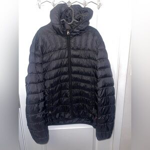 Men’s Levi Black Puffer Coat Size XL Preowned